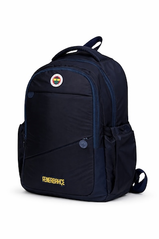 Fenerium Fenerbahçe Lisanslı Lacivert Sırt Çantası - Su İtici Kumaşlı Çapraz Cep Detaylı Laptop Bölmeli Okul Çantası