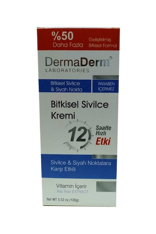 Bitkisel Akne Sivilce Kremi 100 Gr