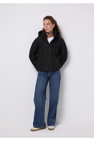 Colin's Colins Regular Fit Kapüşonlu Fermuarlı Astarlı Suya Dayanıklı Kadın Siyah Mont Cl1076421 Q1.v1 Blk Siyah