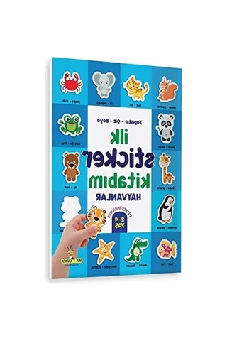 Yapıştır-çiz-boya İlk Sticker Kitabı - 2-4 Yaş Açık Ahşap