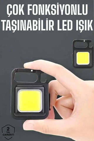 Hepsi Kamp Işığı Çok Fonksiyonlu Taşınabilir Anahtarlık Kapak Açma Manyetik Özelliği Najmaddin ANTRASİT