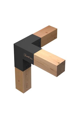 14 X 14 Triflex 3 Kollu Pergola Köşe Kiriş Braketi