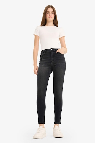 Defacto Skinny Fit Yüksek Bel Bilek Boy Jean Pantolon E9820ax25aunm40 Siyah