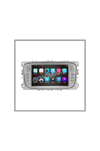 Govimaks Ford Connect-mondeo-focus Uyumlu Oval Gri 4 Gb Ram 64 Gb Hafıza Androıd Multımedıa Teyp 7"