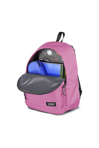 Jacbag Classic-tek Bölmeli Sırt Çantası-pastel Pembe Renk:pastel Pembe