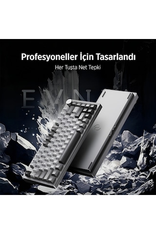 Philips Evnia Spk8618dtrh Hotswap Makrolu 3 Modlu Metal Gaming Oyuncu Klavyesi Gri