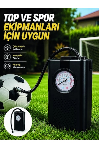 Çok Amaçlı Taşınabilir Hava Pompası Araç Bisiklet Top Lastik Şişirme Pompası 1