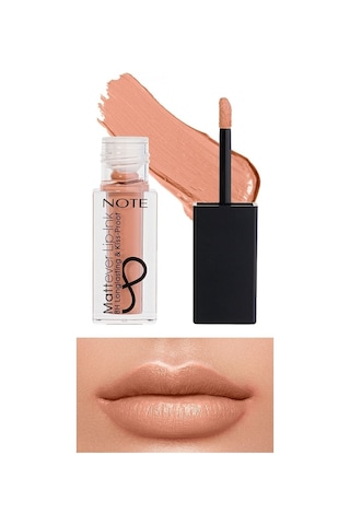 Note Cosmetique Mattever Lip-Ink Mat ve Kalıcı Likit Ruj 01 First Love Beige - Nude