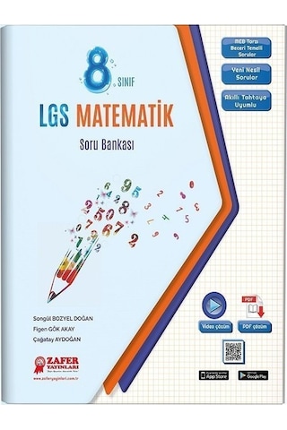 Zafer 8. Sınıf LGS Matematik Soru Bankası Zafer Yayınları N11.11197