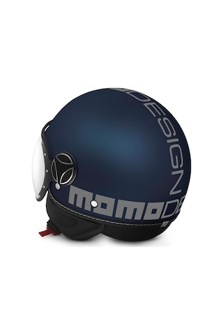 MomoDesing Fgtr Evo Mono Matt Blue Silver Açık Kask