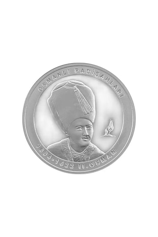 Agakulche 2. Osman Osmanlı Gümüş Sikke Coin