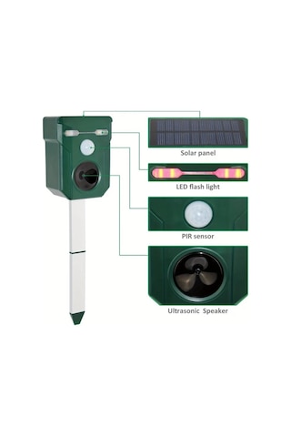 Xuweiwei 1 Paket Güneş Ses Dalgası Teknolojili Su Geçirmez Hayvan Kovucu Cihazı