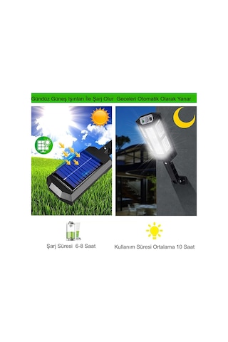 Hymark 249 Led Güneş Enerjili 3 Modlu Şarjlı Kumandalı Solar Aydı