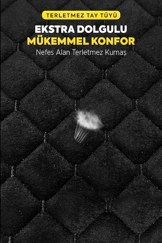 Organic Tay Tüyü Cepli & Terletmez Sırtlı Oto Koltuk Minder Seti Siyah-siyah Koltuk Koruma Kılıfı 3'lü Set