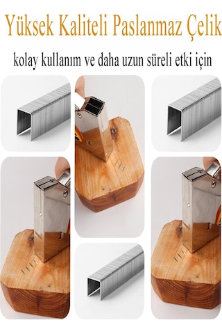 13/8 Zımba Teli 5000 Li 2 Paket Delta 13-8 Zımba Tabancaları Patpat Otomatik Zımba Makinesi Çakma Teli