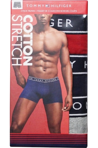 Tommy Hilfiger Tommy Hılfıger Cotton Stretch Erkek 3 Lü Boxer 09T4225 966