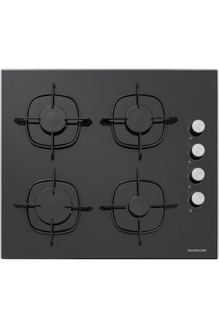 Silverline BO6504B01 - CS5335B01 - 3457 Soho 60 Siyah Cam Ankastre Set