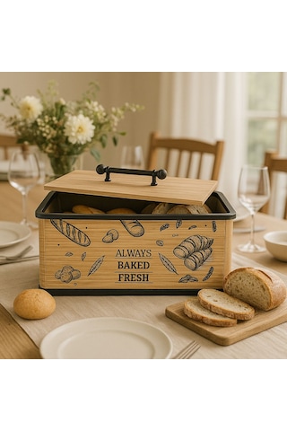 Ahşap Ekmek Dolabı