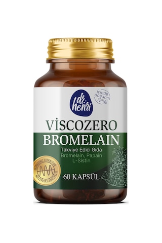 Vıscozero Bromelaın Bromelaın, Papaın Ve L-sıstın 60 Kapsül