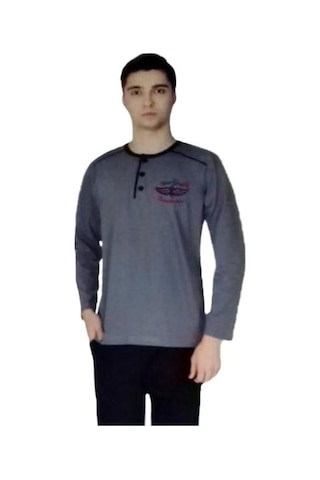 Aysu 2008 Erkek Uzun Kol Pijama Takımı Penye Pijama Takımı