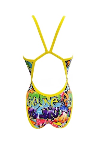 Turbo Graffiti Revolution Kız Çocuk Mayosu Çok Renkli