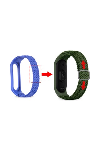Xiaomi Mi Band 3 Uyumlu Krd-49 Örgü Gng Kordon Pitaya
