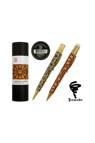 Retro 51 The Met Geometric Roller Kalem-mekanik Kurşun Kalem 1.15 Mm Seti Mrs-2121 Çok Renkli