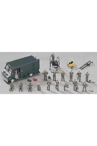 Hasegawa X72-7 35007 1/72 Ölçek, Us Pilot Ve Yer Ekibi Figürleri, Plastik Model Kiti-27624
