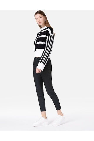 Colins 759 Lara Dar Kesim Orta Bel Dar Paça Siyah Kadın Pantolon Cl1067174 Mavi
