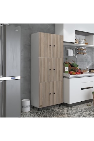 Kenzlife Mutfak Dolabı Tahiri Crdbyz 188 80 37 Çok Amaçlı Dolap Arkalıklı
