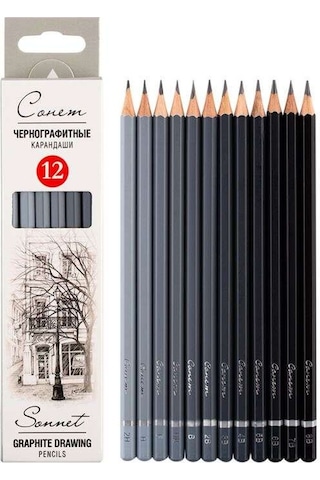 St. Petersburg Sonnet Dereceli Kalem Seti 12 Li 2h-8b 12941432
