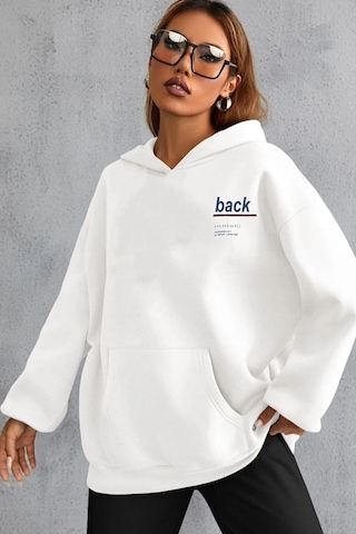 Altamira Unisex Back Baskılı Oversize Kapşonlu Sweatshirt 001