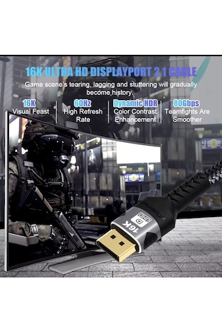 Fdbro 1-metre 16k Ultrahd 8k/120hz 4k/120hz/144hz/60hz 2k Ultra
