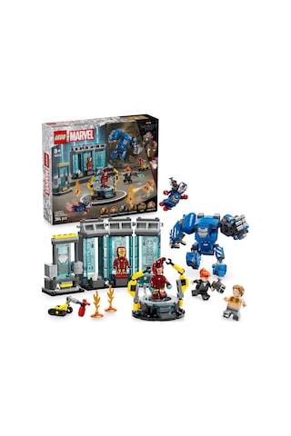 LEGO® ǀ Marvel Iron Man’in Laboratuvarı: Zırh Salonu 76315 - 8 Yaş ve Üzeri Çocuklar için Süper Kahraman Minifigürü İçeren Yaratıcı Oyuncak Yapım Seti (384 Parça)