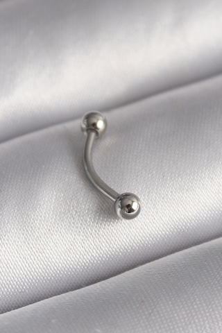Forwhat Zarif Kadın İçin Silver Çelik Topçuk Trend Piercing