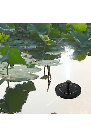 3.5w Led Güneş Fountain Pompası Renkli Gradyan Işık 1800mah Pil 6 Başlık Kuş Banyosu Fountain Pompası Kuş Banyosu Bahçe Göleti Patyo Su Dolaşımı