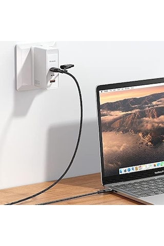 Ca-8800 100w 3in2 Pd Hızlı Data-şarj Kablosu 6a 1.2m - Siyah