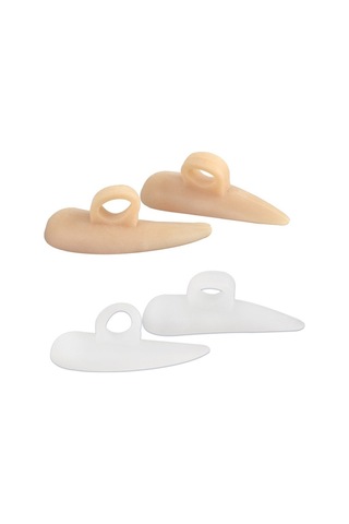 10 Çift Ayak Parmağı Kavrama Düzeltme Pedi Bej Standart