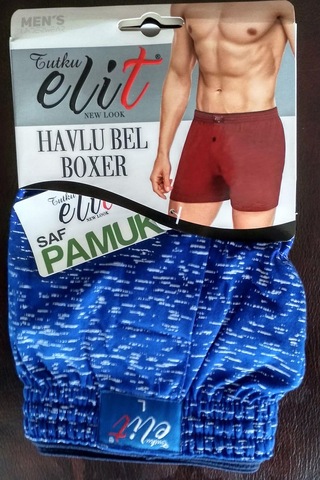 Tutku Elit Erkek Havlu Bel Desenli Boxer 1102 - 9 Adet 001