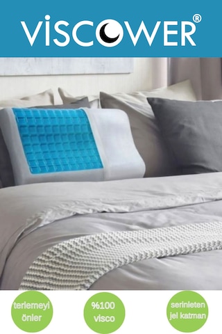 Viscower Queen Yüksek Terletmeyen Ortopedik Boyun Destekli Yastık