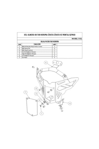 Plexi Far Koruma Plexı Headlıght Protectıon Bajaj Pulsar N 250