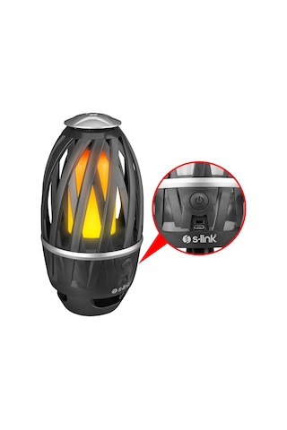 S-Link SL-F807 34 Ledli 1200mah Usb Şarjlı Alev Efekti Dekoratif