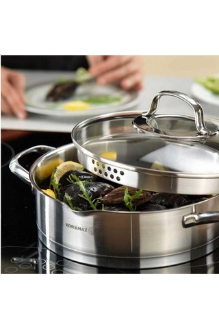 Korkmaz A1702 Steama 15 Parça Hiper S Gümüş