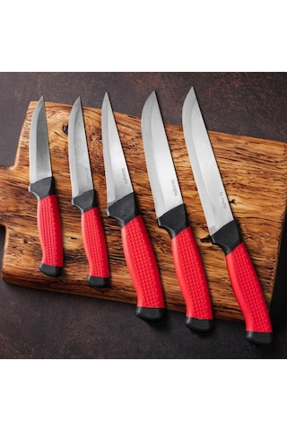 Sıyırma Bıçağı - Lazoğlu - El Yapımı - Doğrama - Kesme - Kurban - Silikon Saplı