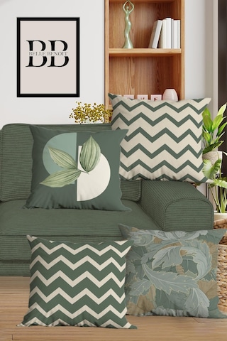 Belle Benoit Baskılı Runner & Koltuk Kırlent Kılıfı Set Desen46