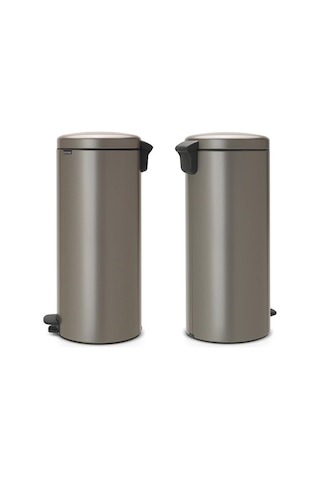 Brabantia Çöp Kutusu 30 Litre Newicon Pedallı Platin 114441