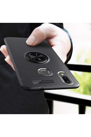 Xiaomi Mi Max 3 Kılıf Yüzüklü Magnetli Ravel Case