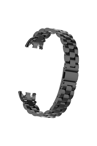 Xiaomi Mi Band 9 İle Uyumlu Bakla İşlemeli Metal Kordon