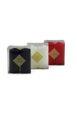 Gül Candle Gl-214 Renkli Takoz Mum 2 Adet - 72'li Paket Diğer