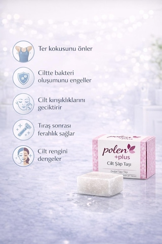 Polenplus Cilt Şapı Şap Taşı 3 Adet